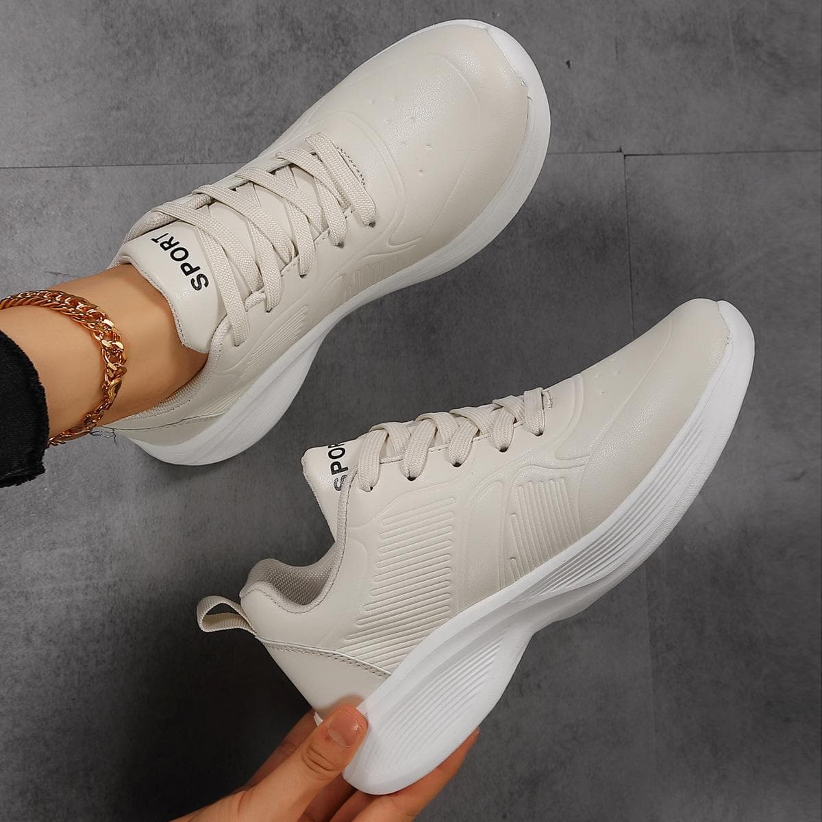 Tênis totalmente pretos femininos outono superfície de couro à prova d'água sola macia leve preto puro para ficar em pé por muito tempo sapatos