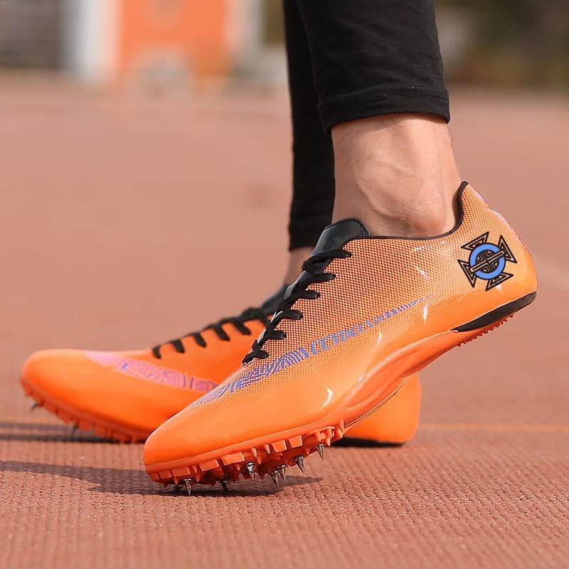 Homens Pista e Campo Spikes Sapatos Treinamento Competição Sprint Leve Corrida Antiderrapante Jogo À Prova D'Água Atacado Profissional cm azul