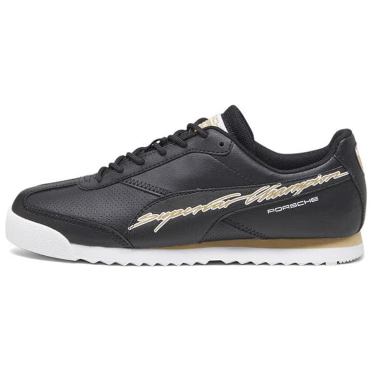 Tênis Puma Roma Porsche Legacy Unissex Preto Branco Camelo 307730-01 cm
