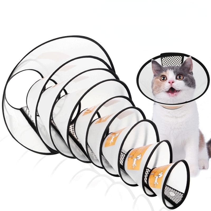 1pc pet protetor cabeça capa animais de estimação pós-operatório anti-mordida anti-risco colar cão gatos cuidados de beleza suprimentos