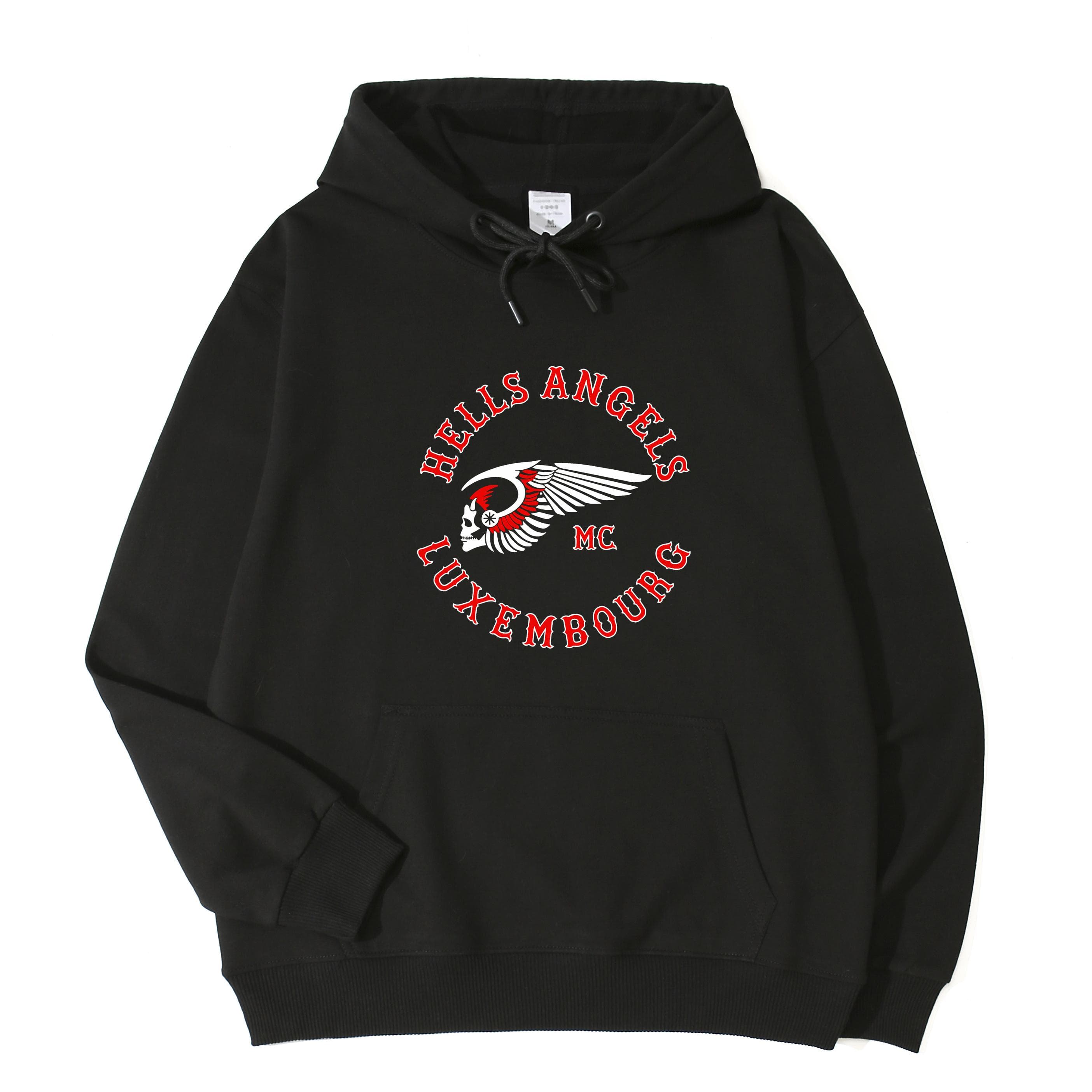 Motorcycles Club Hells Angels Luxemburgo Moletom com capuz unissex unissex feminino Top Sales N06 cm