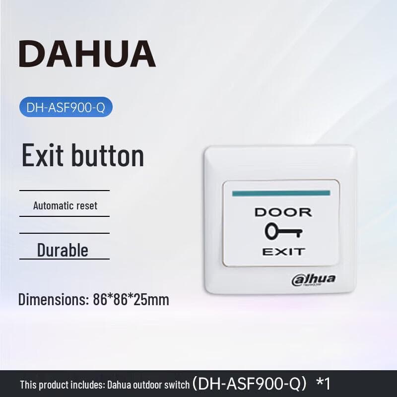 Botão de Saída Interno Dahua DH-ASF900-Q Plugue CN (adaptador incluso)
