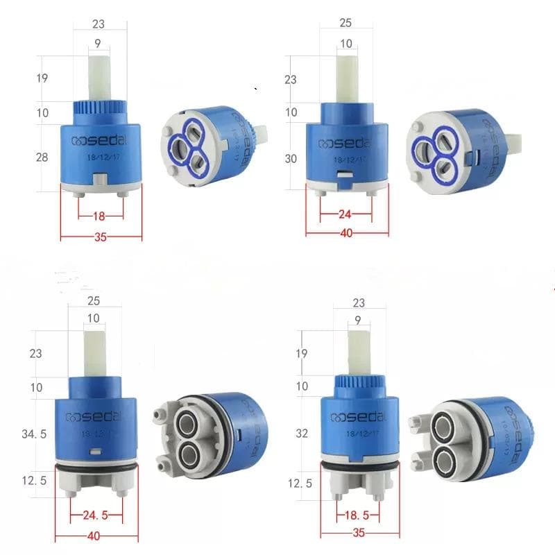 Cartucho 35mm/40mm Economia de Água Cartucho Cerâmico Torneira Misturadora Sedal Cartucho para Torneira de Cozinha Banheiro Peça de Reposição