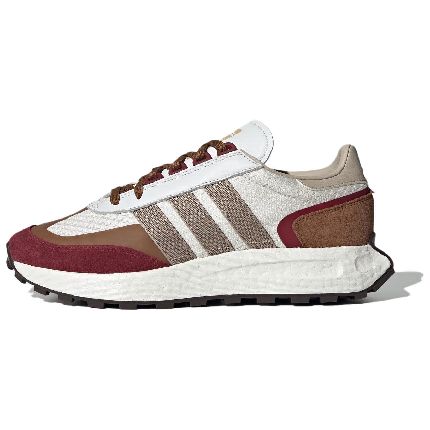 Adidas Originals Retropy E5 Sapatos Casuais Baixos Resistentes a Derrapagem e Abrasão Unissex Tênis Marrons JI2529 cm