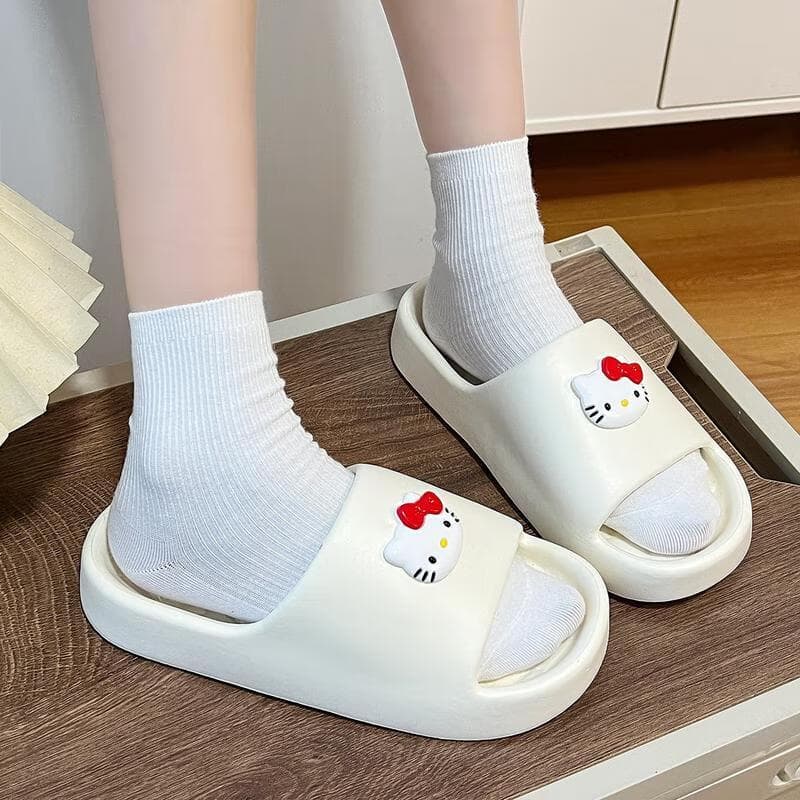 Chinelos de Banho de Verão Hello Kitty em EVA Macio