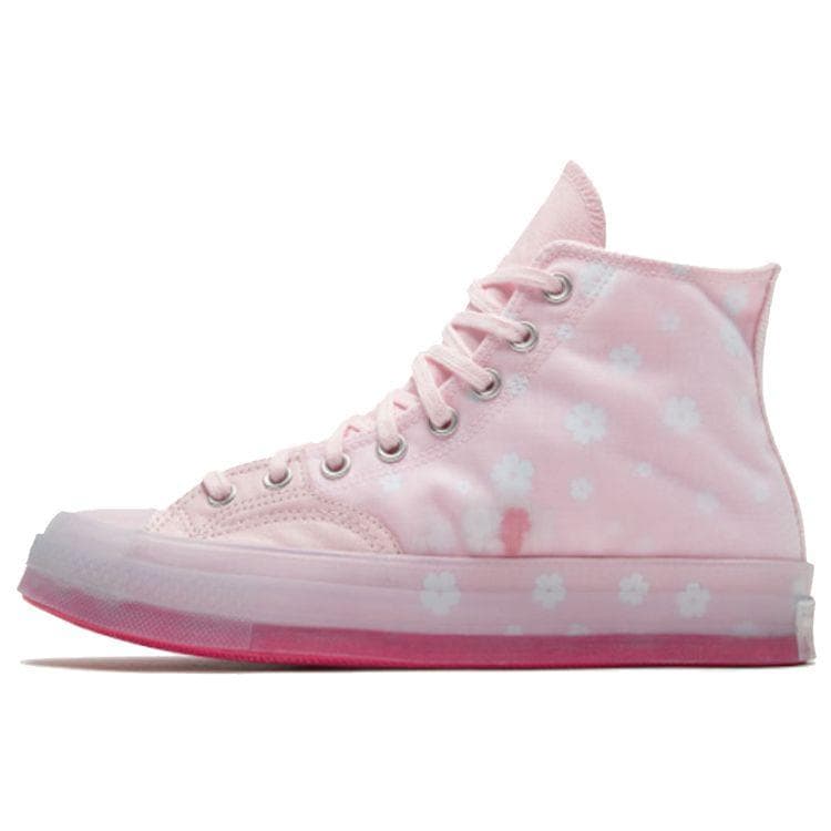 Converse Chuck 70 High Sakura Flor de Cerejeira Tênis Unissex Rosa Branco 166752C cm