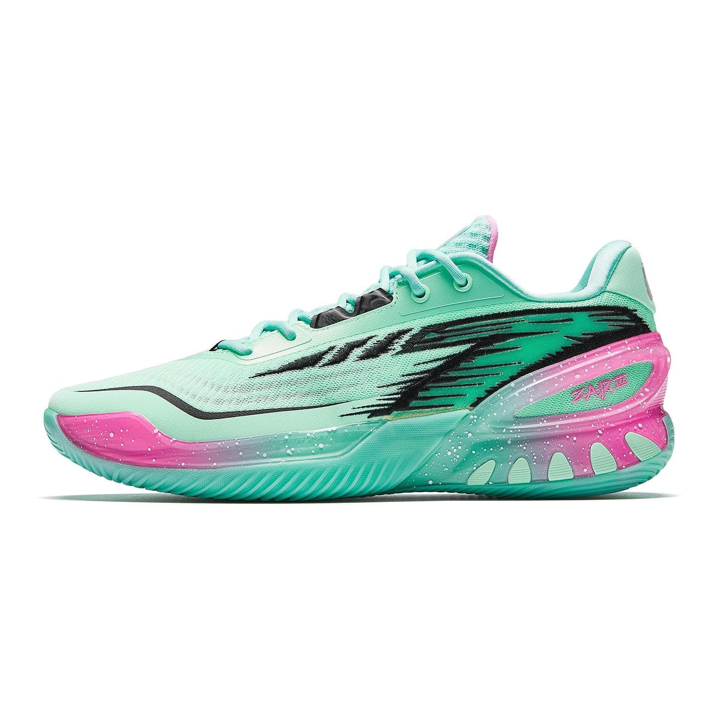 Anta A-Shock Pro Edição Limitada de Natal Instantâneo 3 Tênis de Basquete Masculino Verde Rosa 912611110-5 cm