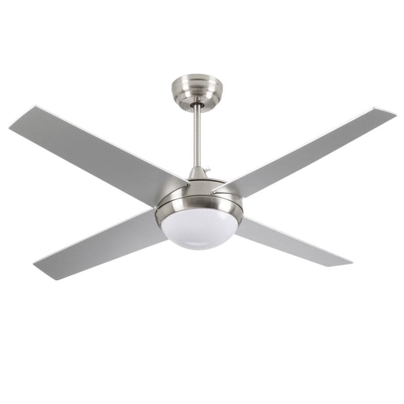 7H Dayron Montana Ventoinha de Teto com Luz LED e Comando 56W Prateada