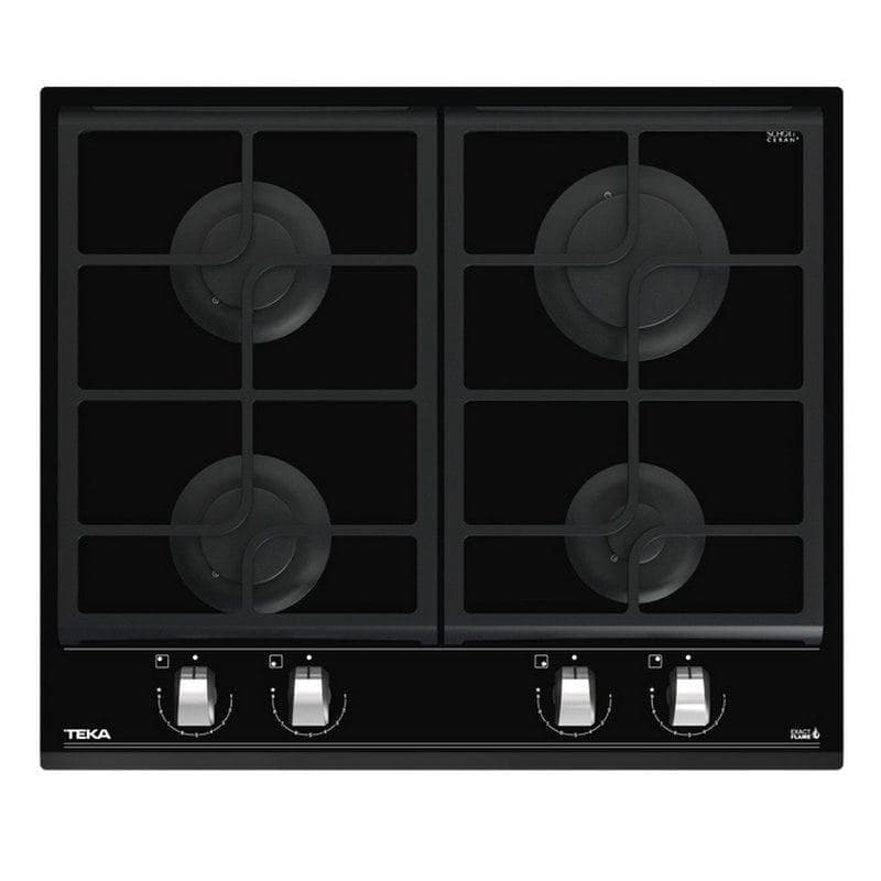 Placa de cozimento Teka GZC 64300 XB 4 zonas 60 cm ExactFlame vidro negro