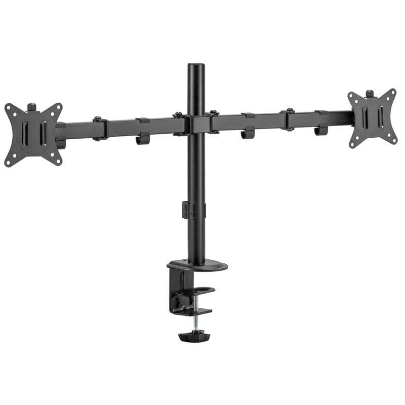 iggual SPM02 Suporte Monitor 2 Braços Mesa 17 a 32'' VESA 75x75 a 100x100 Máx 9Kg