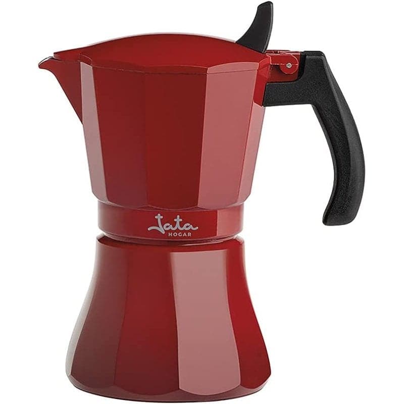 Jata HCAF2009 Cafeteira Italiana Indução 9 Chávenas Vermelha