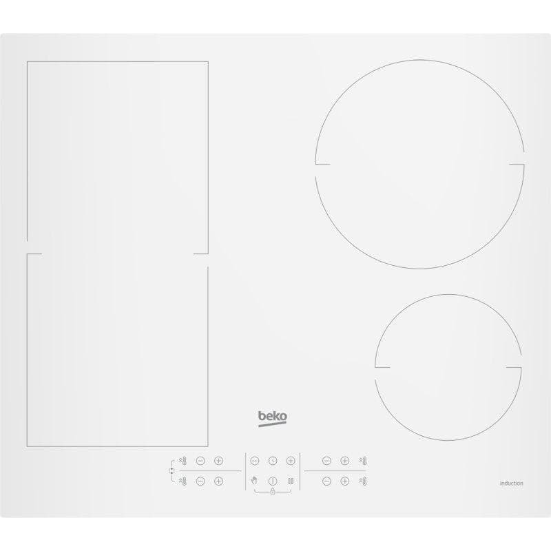 Placa de Indução Beko HII64200FMTW 4 Zonas IndyFlex 58cm Branco Integrada