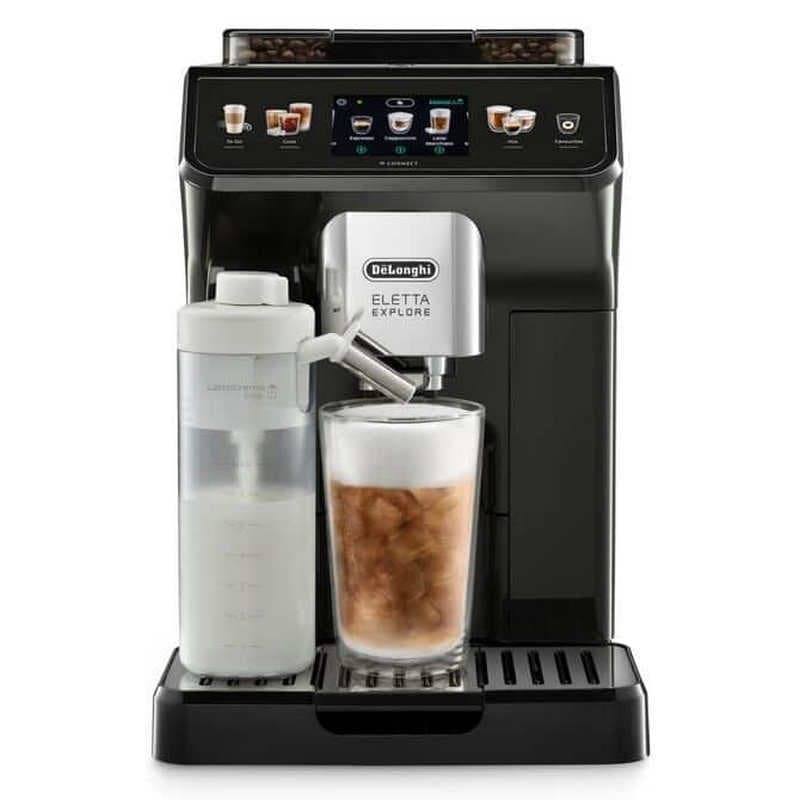 DeLonghi Eletta Explore ECAM450.65.G Máquina de Café Automática com Moinho 19 Bar Cinzenta Escura
