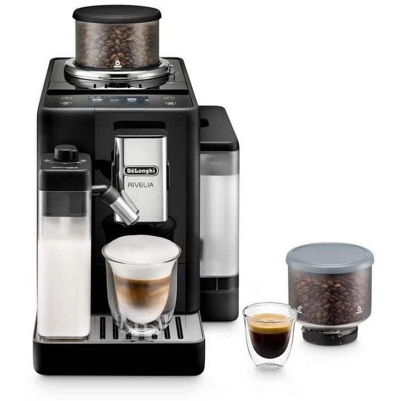 Cafeteira Automática DeLonghi Rivelia EXAM440.55.B 1,4L 19 bar com moinho e leiteira