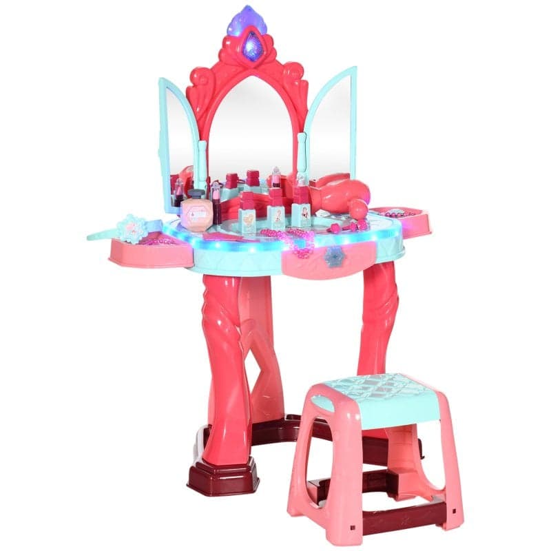 Aiyaplay Toucador de Brincar com Banco e Espelho 57x34x76cm +3 Anos