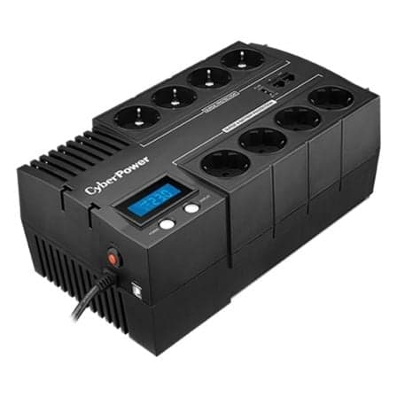 CyberPower BR1000ELCD UPS Linha Interativa 1000VA 600W LCD com 8 Saídas Schuko