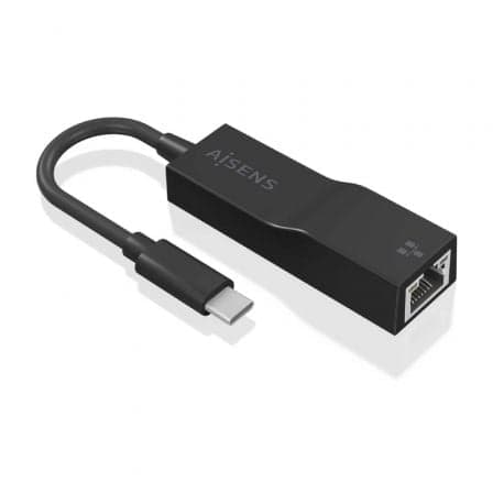 Conversor AISENS USB3.1 Gen1 USB-C para Gigabit Ethernet 1000Mbps 11cm Preto
