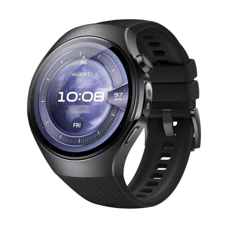 Huawei WATCH 5 GPS eSIM Bluetooth 46mm AMOLED Preto Resistente à Água SpO2 ECG