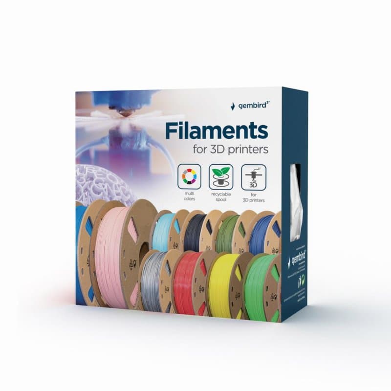 Filamento PLA Gembird 3DP-PLA1.75GE-01-B Azul 330g Filamento PLA Gembird 3DP-PLA1.75GE-01-B Azul 330g