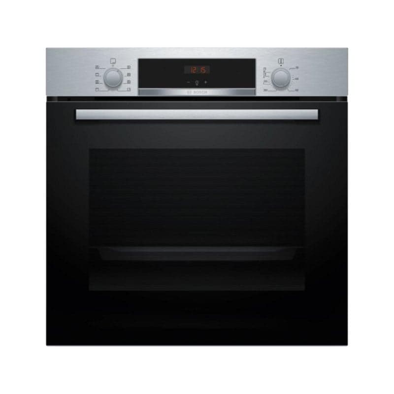 Forno elétrico Bosch HRG572ES3 71L preto com pirólise, autolimpeza hidráulica e comando rotativo