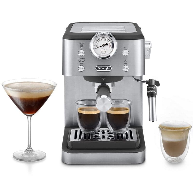 DeLonghi Linea Classic Máquina de Café Expresso Semi-Automática com 1,7L, 15 Bares e Vaporizador Aço Inoxidável