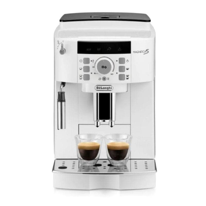 Máquina de Café Automática DeLonghi Magnifica S ECAM 22.110.W 1.8L 115 bar moinho integrado branca