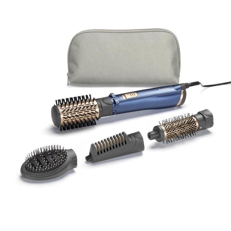 Escova Modeladora BaByliss AS965E 1000W Cerâmica Iónica 3 Temperaturas 4 Acessórios Teal/Gold