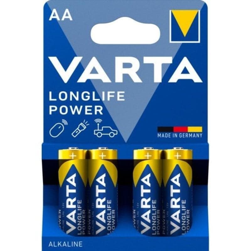 Pilha Alcalina AA Varta Longlife Power Pack de 4 unidades