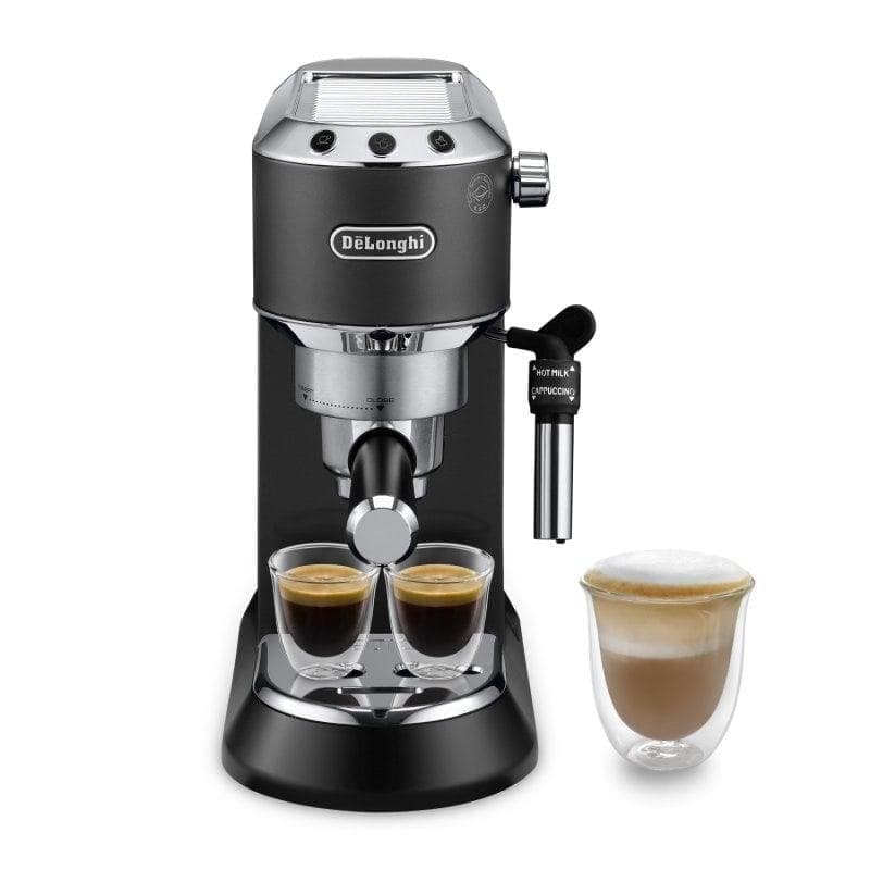 Cafeteira Espresso DeLonghi Dedica EC685.BK 1,1 L 15 bar em inox com espumador