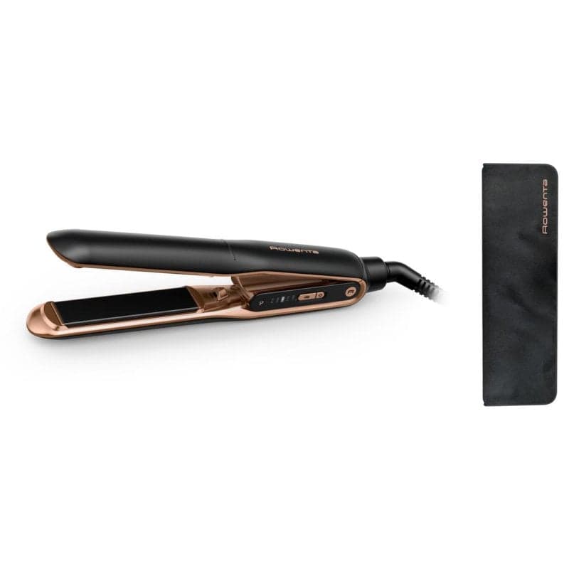 Prancha de Cabelo Titânio Rowenta Ultimate Experience SF8120F0 210ºC 5 Configurações Iónica Desligamento Automático Preto