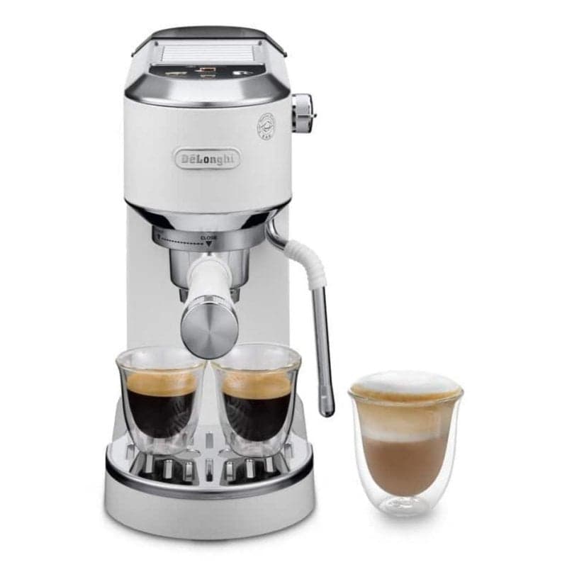 Máquina de café expresso DeLonghi Dedica Duo EC890.WI 1,1L 15 Bares branca com espumador