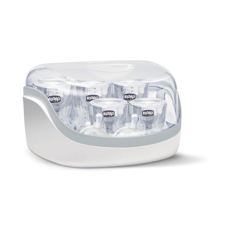 Esterilizador de biberons Chicco vapor capacidade 5 garrafas branco