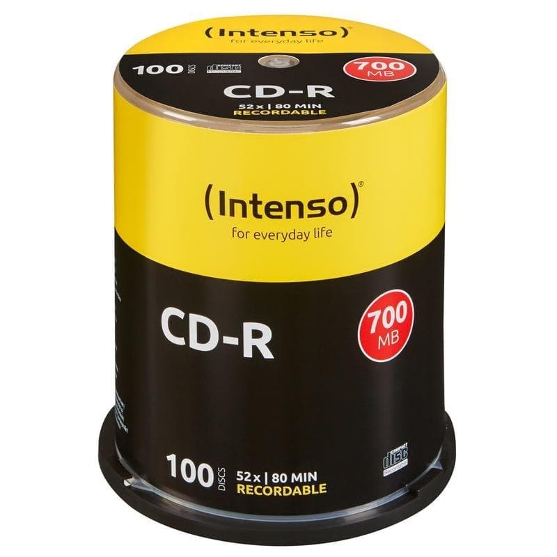 CD-R Intenso 700MB 52x Cakebox 100 unidades