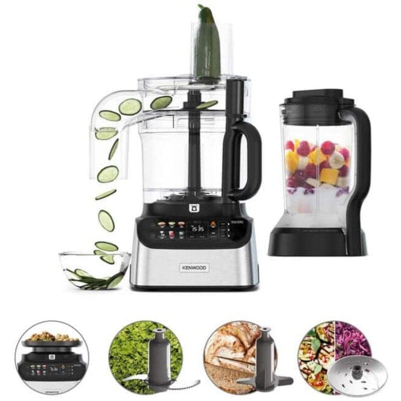 Robot de cozinha Kenwood MultiPro OneTouch 3 L Preto/Aço inoxidável 1000 W