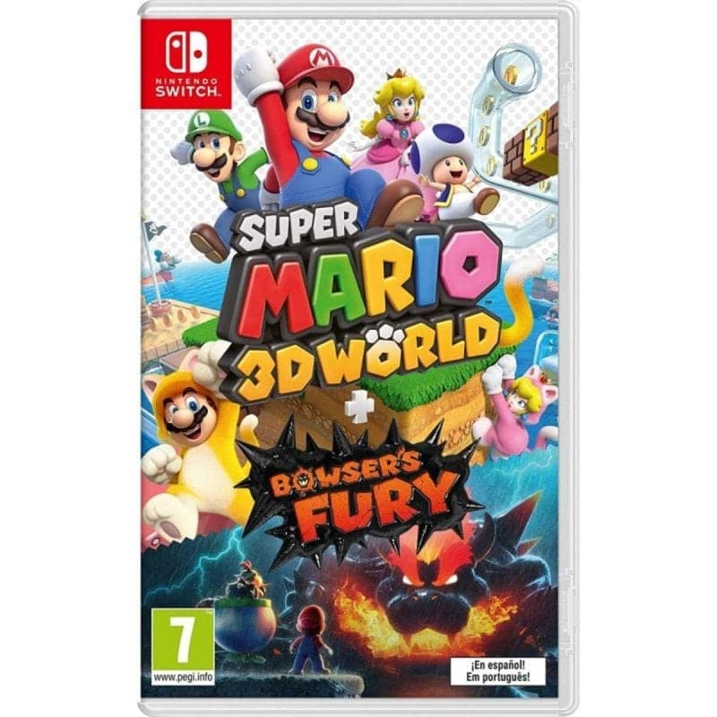 Jogo Nintendo Super Mario 3D World + Bowser's Fury Switch Multijogador Amiibo