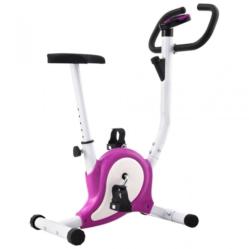 VidaXL Bicicleta Estática com Resistência de Cinta Roxa