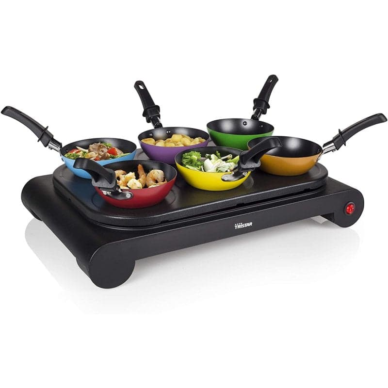 Tristar BP-2827 Conjunto de Frigideiras Wok 1000W Preto