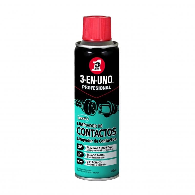 3-EN-UNO Profesional Spray de Limpeza de Contactos 250ml