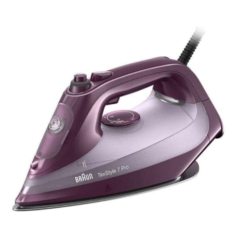 Ferro a Vapor Braun TexStyle 7 Pro SI 7181 EloxalPlus 3100W 230g/min 300ml Violeta