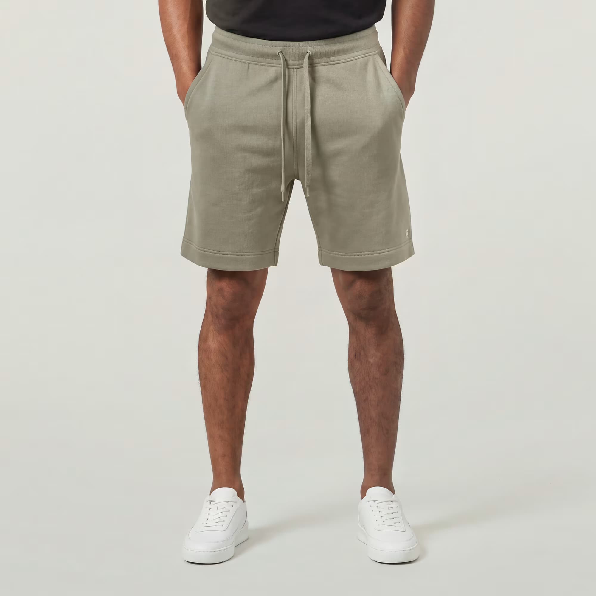 Premium Core Sweater Shorts - Beige - Men