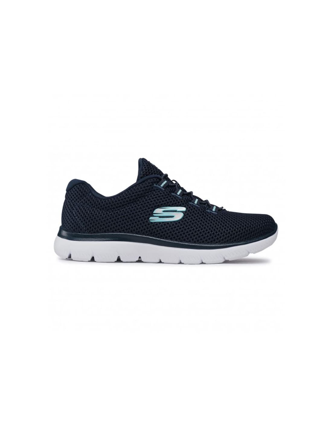 Sapatilhas Skechers Summits-Quick Lapse Mulher Navy Mesh/ White Trim