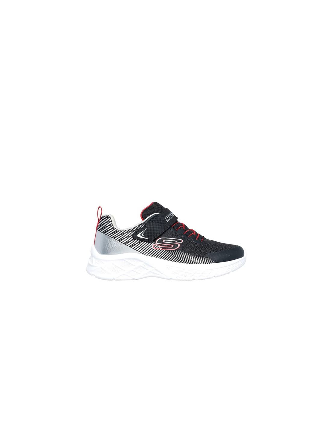 Sapatilhas Skechers Microspec II - Zovri Menino Preto Prata & Vermelho