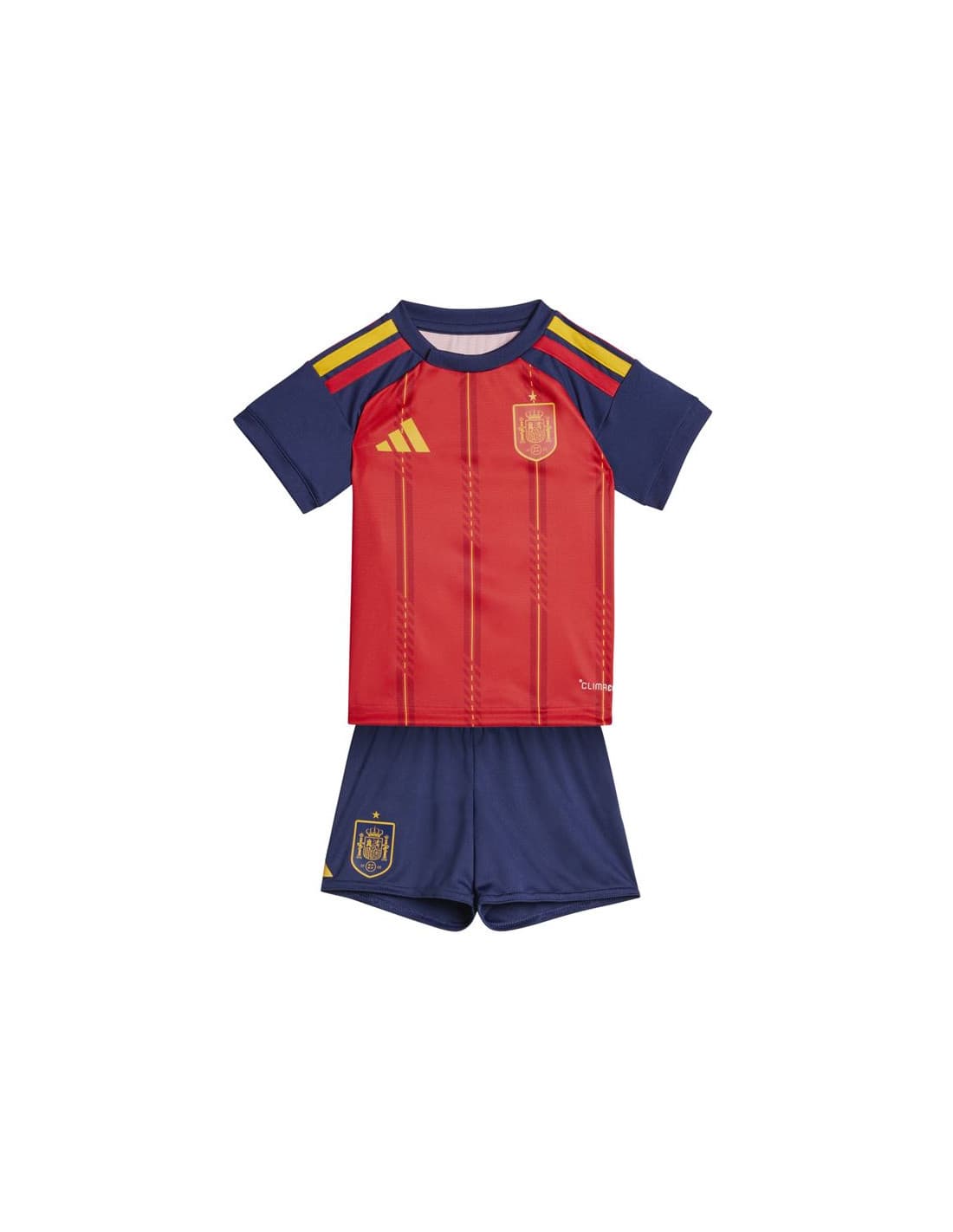 Conjunto futebol infantil adidas espanha h 25/26 vermelho