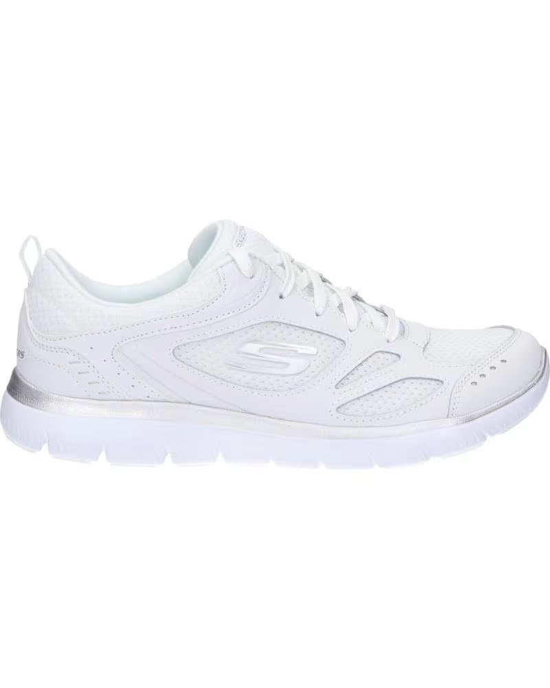 SKECHERS SUMMITS-SUITED 12982 WSL SAPATILHAS DESPORTIVAS BRANCO WHITE-SILVER WSL