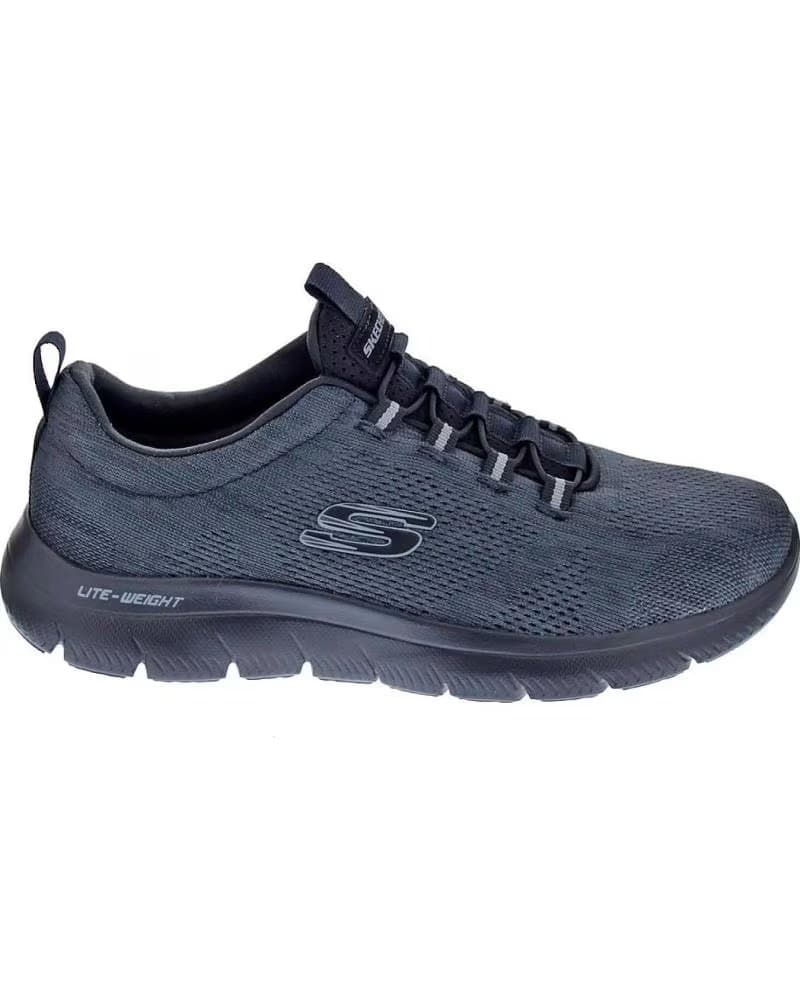 TÊNIS SKECHERS SUMMITS-LOUVIN MASCULINO NEGRO