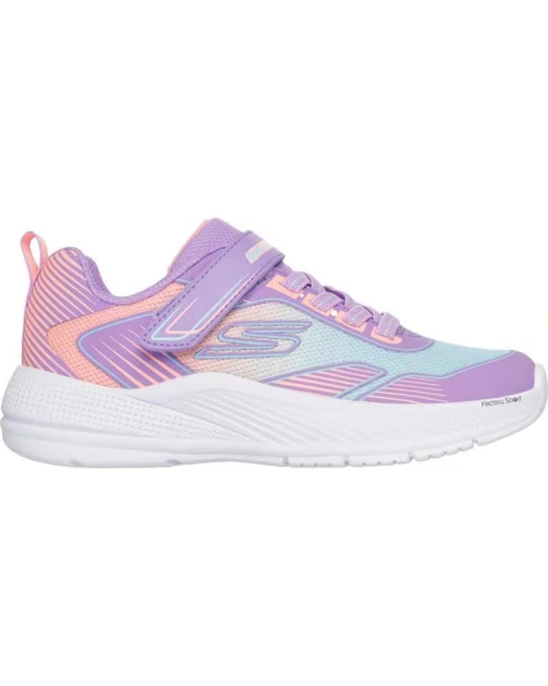 SKECHERS TÊNIS COM FECHO DE VELCRO EM TONS VIOLETA