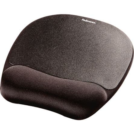Fellowes Alfombrilla de ratón 9176501 Negro Espuma con memoria 25.4 mm