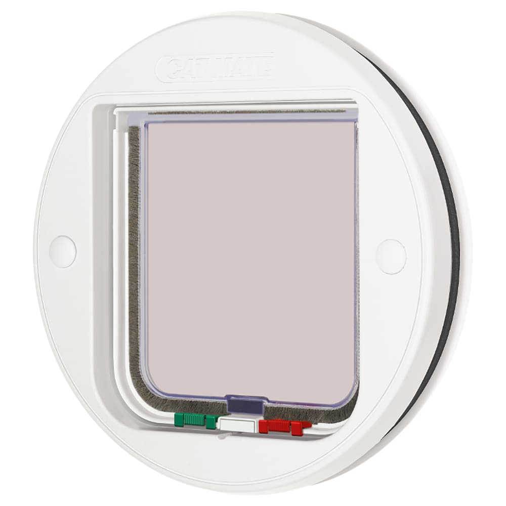 Gateira Pet Mate, sistema de fecho de 4 vias - Branco