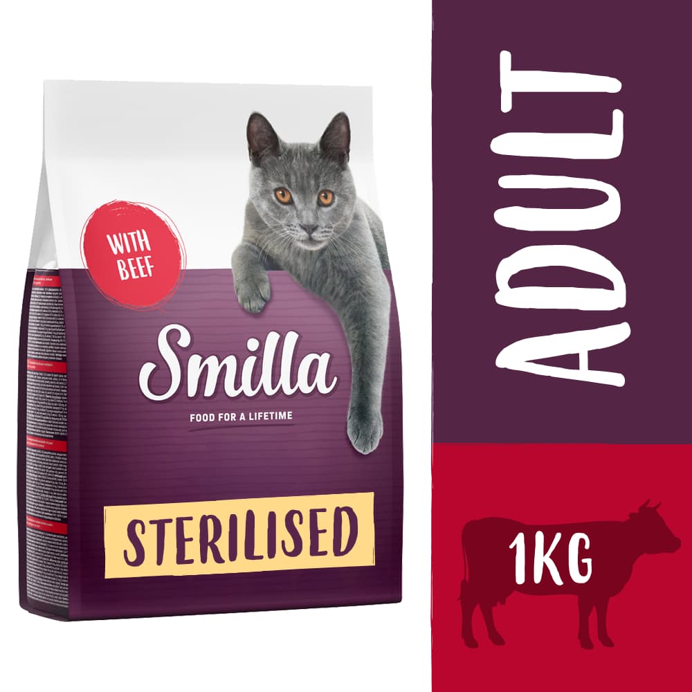 Smilla Adult Sterilised com vaca - 1 kg