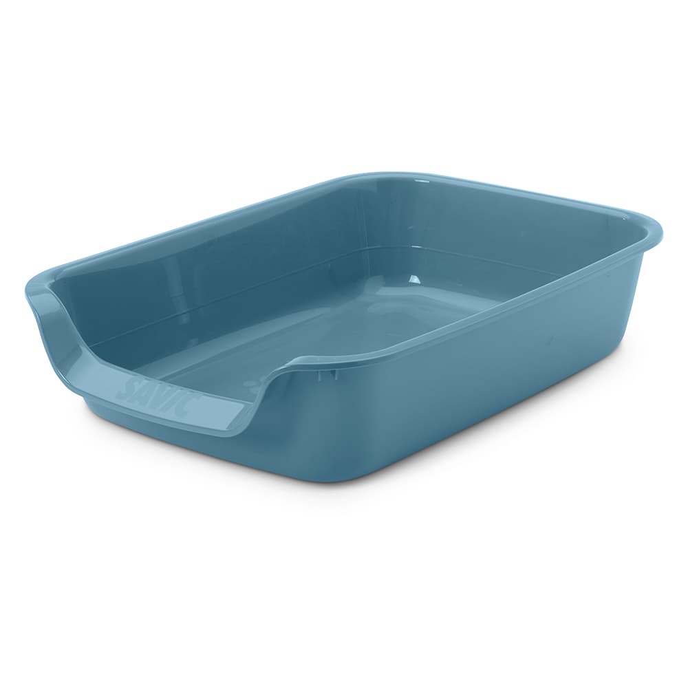 Savic Junior caixa aberta para cães e gatos - 56 cm - Azul